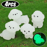 Helendavad puudlikoerte autokaunistused armatuurlaud tahavaatepeegel, helendav kutsikaornament Aia meisterdamine Noctilucenti kaunistustarvikud