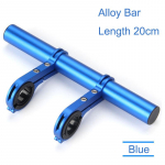 20cm jalgratta juhtraud alumiiniumsulamist s&uuml;sinikkiust pikendatud kronsteiniga jalgratta esitule kinnituslatt arvutihoidik MTB maanteejalgratas