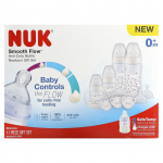 NUK, Smooth Flow, kinkekomplekt koolikutevastastele pudelitele, vanusele 0 kuud ja vanemad, 11 osa