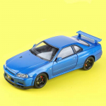 1:24 Simulatsiooniskaala GTR R34 Skyline Superauto Sulamist Mudel Valatud Metallist S&otilde;iduk Heli ja Valgusega Tagasit&otilde;mbamisfunktsioon M&auml;nguasi Poiss S&uuml;nnip&auml;evakingitus sinine