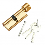 70 mm alumiiniumist lukusilindri vargusvastane ukse lukus&uuml;damik 3 v&otilde;tmega Turvalisus Interj&ouml;&ouml;r Magamistoa k&auml;epideme lukus&uuml;damiku riistvara kuld