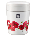 TIGER Vaakuumisolatsiooniga toidutermos 300ml VEebis piiratud 100. aastap&auml;eva mudel Uustr&uuml;kk Retro muster Moonikujundus MCL-T030WF white