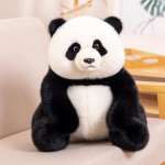 Hiina Panda Pl&uuml;&uuml;sm&auml;nguasi T&auml;ielikult Pehme Hiina Rahvuslik Aare Realistlik Loomanukk Istuv Panda M&auml;nguasjad Laste S&uuml;nnip&auml;ev 35cm