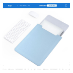 Mittemagnetilisest nahast s&uuml;learvutikott Apple M2, Huawei, Lenovo Xiaoxini ja tahvelarvutite jaoks. 11 inches taevasinine v&auml;rv