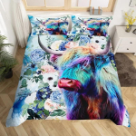 &Scaron;oti M&auml;giveis Tekikate King Queen L&auml;&auml;ne Taluloomad Tekikate Mikrofliis Pull Veised Lilleline Voodipesukomplekt Lastele Teismelistele 70x133cm 2pcs gray