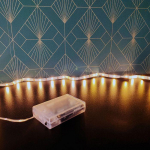 Ruban LED - Non sp&eacute;cifi&eacute; - 1 m&egrave;tre - Lumi&egrave;re blanche intense - Fonctionne avec 3 piles AA - Usage int&eacute;rieur