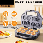 V&auml;ike vahvlik&uuml;psetaja, v&otilde;ileivak&uuml;psetaja, r&ouml;ster, 8 auguga r&ouml;ster. must