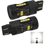 2 tk W21/5W LED pirn 7443 12V ilma veata, valge EU-USA Maastikus&otilde;it