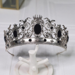 Luksuslik atmosf&auml;&auml;riline barokk Queen Crown mood Catwalk Stage Crown Meeste ja naiste kroon Pulmaaksessuaarid R&otilde;ivaste aksessuaarid