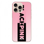 Coque Iphone 16 Pro Blackpink logo rose et noir Maniacase