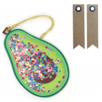 2 &eacute;tiquettes 3D shaker tags Avocat + 20 &eacute;tiquettes kraft Fanion