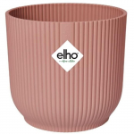 ELHO Pot de fleurs Rond VIBES - &Oslash;29,5 x H27,2 cm - Plastique - Bleu Fonc&eacute;