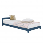 Lit enfant dreamy - generique - 90 x 160 - bois massif - a lattes - bleu