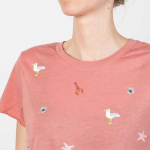 6 &eacute;cussons &agrave; repasser thermocollants - Vacances &agrave; la mer