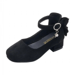 Laste K&otilde;rge Kontsaga Kingad T&uuml;drukute Printsessi Sandaalid Peoks Pulmaks Tantsimiseks Laste Mood Samet Must Roosa Nahast Kingad 3-15T 34 must