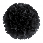 1tk komplekt 7,8-tolline must paber s&uuml;nnip&auml;evapeoks Ripplilled Pom Pom paberist lillepallid Paber Pom Pom paberist pallid 7.8 inch