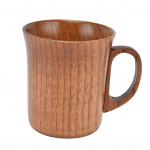 280 ml puidust kruusitass k&auml;epidemega Jujube puit kontoritee jaoks kohv vesi veini viski L