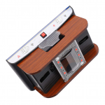 Wood Card Shuffler automaatne akutoitel m&auml;ngukaartide segamismasin 2 teki pokkeri jaoks