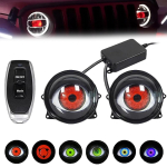 Devil Eyes valgus autodele, USB Devil Eye Devil Eye esituli, Led Devil Eye auto esituled reguleeritava silmamustriga, 12 V Devil Eyes autod One Size