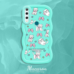 Maalitud mustriga Suure Laine &Auml;&auml;r Pehmest Silikoonist Materjalist Makroon Telefoni&uuml;mbris P&otilde;rutuskindel Kaitsev Kummist Kest iPhone'ile Huawei Honorile Infinixile Tecnole Infinix Smart 7 HD must