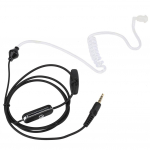 3.5mm In ear Headset Earpiece Earphone Headphone Walkie talkie Ear Piece (Black) must