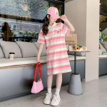 Mood Lapsed T&uuml;drukute Kleit Suvine S&uuml;nnip&auml;ev Vabaaja Triibulised Kleidid Laste Vestido Kleit T&uuml;drukule Teismelisele 6 8 10 12 14 Aastat 160 roosa
