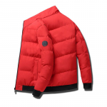 Meeste talvine puuvillane mantel tiigripea logoga - Paksustatud, pluss samet, mudel 8668/947 XXXXL punane