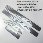 For Nissan Qashqai J10 J11 2007- Car styling stainless steel Scuff Plate Door Sill cover protection Decorative Silver J10 2008-2013