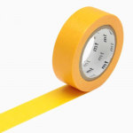 Masking tape unicolore - Jaune orang&eacute; - 1,5 cm x 7 m