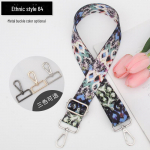 Naiste etnilises stiilis reguleeritav mitmev&auml;rviline &otilde;lakoti rihma vahetus Gun Black Buckle