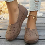 Kevad-s&uuml;gis naiste lamedad platvormkingad Naiste ehtsast nahast mugavad mokassiinid, ortopeedilised vabaajajalatsid 36 pruun