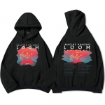 Imagine Dragons Loom Tour 2025 kapuutsiga meeste hiphopb&auml;ndi pusad, unisex t&auml;navariietus, fliisist mugavad pehmed dressipluusid M
