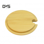 Bambusest tassi kaas lusikaaukudega Puidust tassi kate anumatele purkidele kausid Korduvkasutatavad toidukvaliteediga &otilde;hukindlast puidust kaanega peo-joogitarvikud A