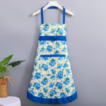 Puuvillane lilleline l&otilde;uend naiste k&ouml;&ouml;gi &otilde;likindlale p&otilde;llele taskute ja reguleeritava v&ouml;&ouml;rihmaga veekindel varrukateta p&otilde;ll punane