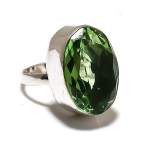 Tsavorite Handmade 925 Sterling Silver Jewelry Ring Size 9 y3q02