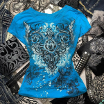 Naiste Y2k Grunge T-s&auml;rgid 2000ndate Vinage Rhinestone Prindiga S&uuml;dame Roosi T-s&auml;rk Esteetika Harajuku &Uuml;mara Kaelusega Topid t&auml;navamood S sinine