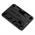 PS5 &otilde;hukese jahutusaluse jaoks koos RGB-valgusventilaatoriga PS5 konsooli plaadi- ja digitaalv&auml;ljaannete jaoks PS5 kontroller kahe kontrolleriga laadimisdokk