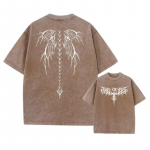 Suure tr&uuml;kiga T-s&auml;rgid Meeste J&otilde;usaali Vintage Raskekaalu T-s&auml;rgid Puuvillane Treening Acid Wash Baggy Tees T&auml;navamood Topid Unisex XXXL