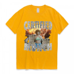 Ice Spice'i sertifikaadiga Munch Funny Meme T-s&auml;rk Hip Hop Retro T-s&auml;rk Unisex Naiste vabaaja suurte l&uuml;hikeste varrukatega T-s&auml;rk T&auml;navar&otilde;ivad 2XL