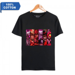 Anime Hazbin Hotel T-s&auml;rgid Harajuku Vintage Pestud T-s&auml;rk meestele Hip Hop Streetwear Oversize T-s&auml;rk S