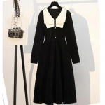 S&uuml;gistalvine naiste velvetist kleidid mood Naiste Vestidos pikkade varrukatega vabaaja vaba vintage velvetist kleit 3XL M
