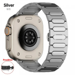 Luksuslik titaanist k&auml;ev&otilde;ru Apple Watch 10 46mm Ultra 2/1 49mm jaoks, metallist meeste rihm iWatch Series 9 8 7 6 5 se 42mm 44mm 45mm Correa jaoks 42mm Unsuitable Series10 h&otilde;be