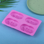 Ovaalne oliivipuu kujuga silikoonvorm isetehtud seebivormide jaoks, vahukoogivorm, seebitarretisvorm j&auml;&auml;kuubiku valmistamise tarbed