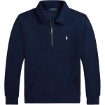 Polo Ralph Lauren tikitud mustriga poollukuga pikkade varrukatega dressipluus Laste dressipluus Tumesinine 323952467-003 L