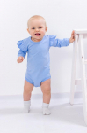 Beebi pikkade varrukatega body &ndash; Hingav puuvill, Lihtsad trukkn&otilde;psud, Iga hooaeg, 5062-036 HC 56 sinine
