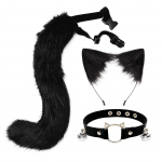 K&auml;sitsi valmistatud kassisabaga peapael Tail 65cm