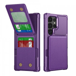 Kaardihoidjaga telefoni&uuml;mbris Samsung Galaxy S25 S23 S21 FE S24 S22 S20 Plus Note 20 Ultra A55 A35 A15 A54 A34 A05 A05S jaoks For Galaxy S25 Ultra lilla