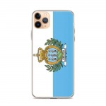 Coque T&eacute;lephone Drapeau Saint-Marin &ndash; iPhone 11 Pro Max