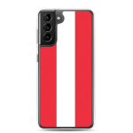 Coque T&eacute;l&eacute;phone Drapeau de l'Autriche Samsung Galaxy S21 Plus