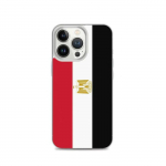 Coque iPhone - iPhone 13 Pro - Drapeau de l'Egypte - Silikoonist supp - Protection compl&egrave;re - L&eacute;g&egrave;re